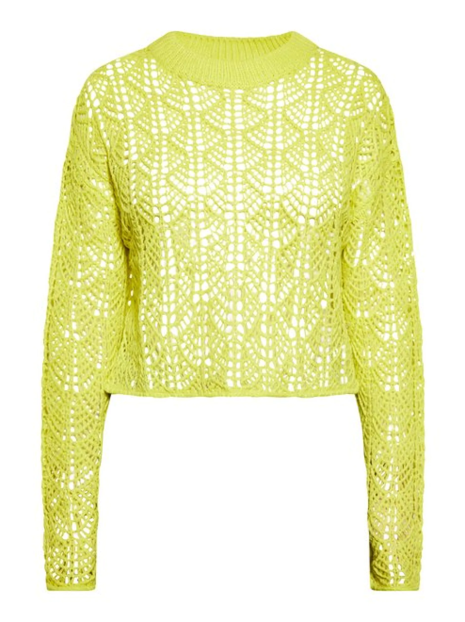 IZIA Damen Strickpullover in grün - Ausschnitt: Rundhals