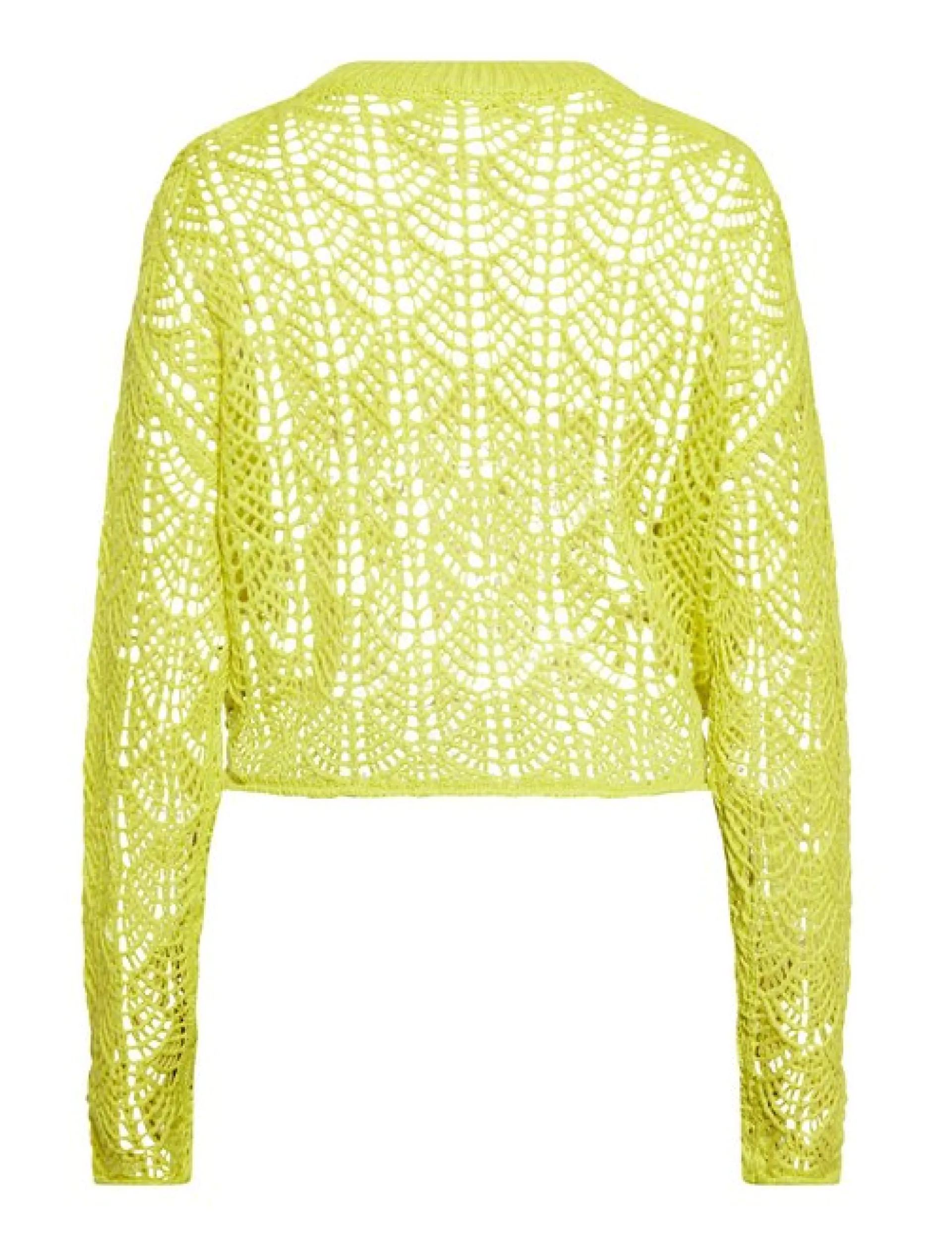 IZIA Damen Strickpullover in grün - Ausschnitt: Rundhals
