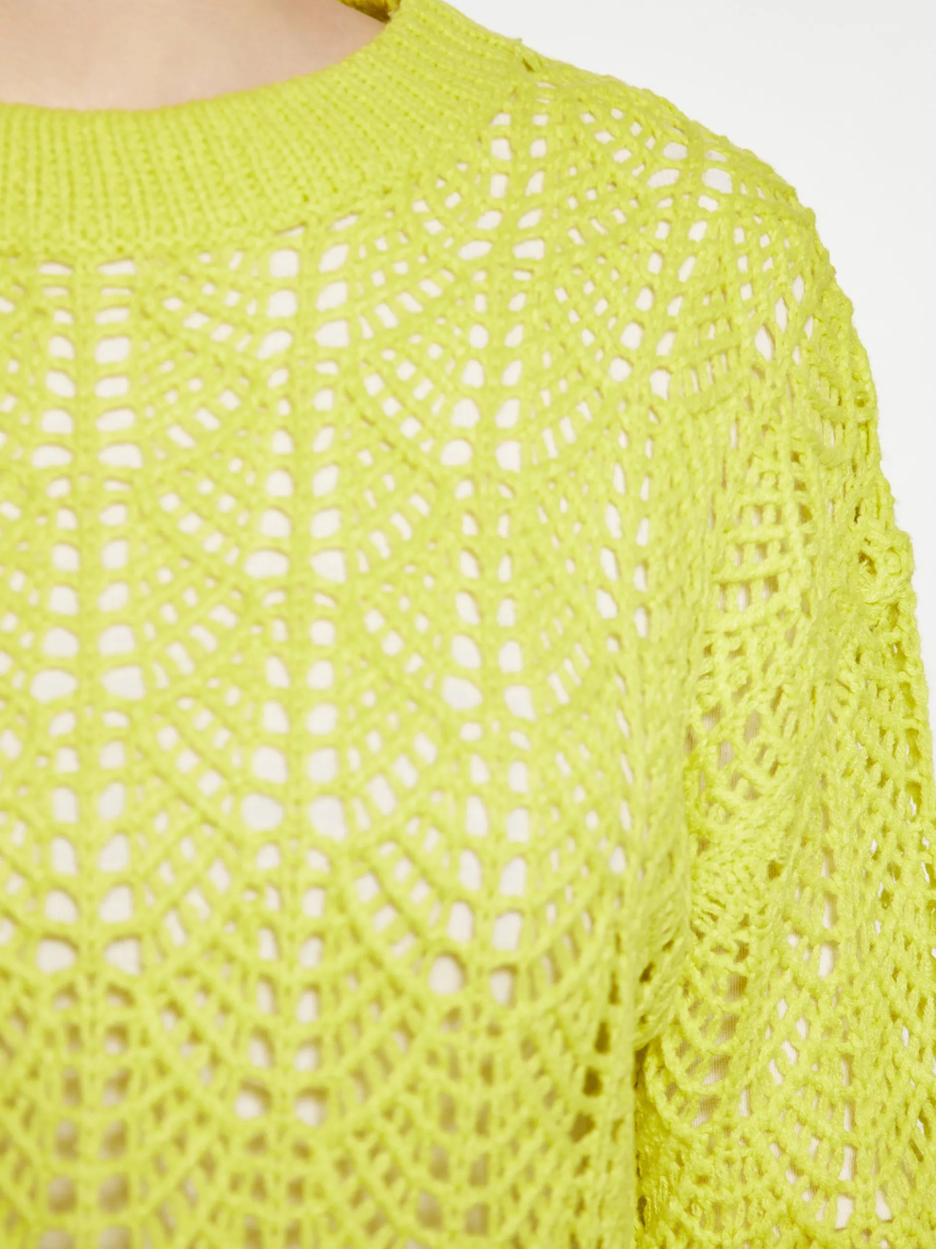 IZIA Damen Strickpullover in grün - Ausschnitt: Rundhals