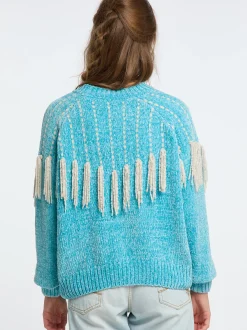 IZIA Damen Strickpullover in türkis