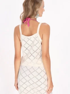 IZIA Damen Top in beige
