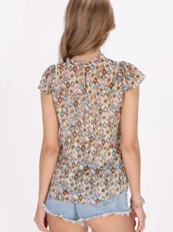 IZIA Damen Top in camel
