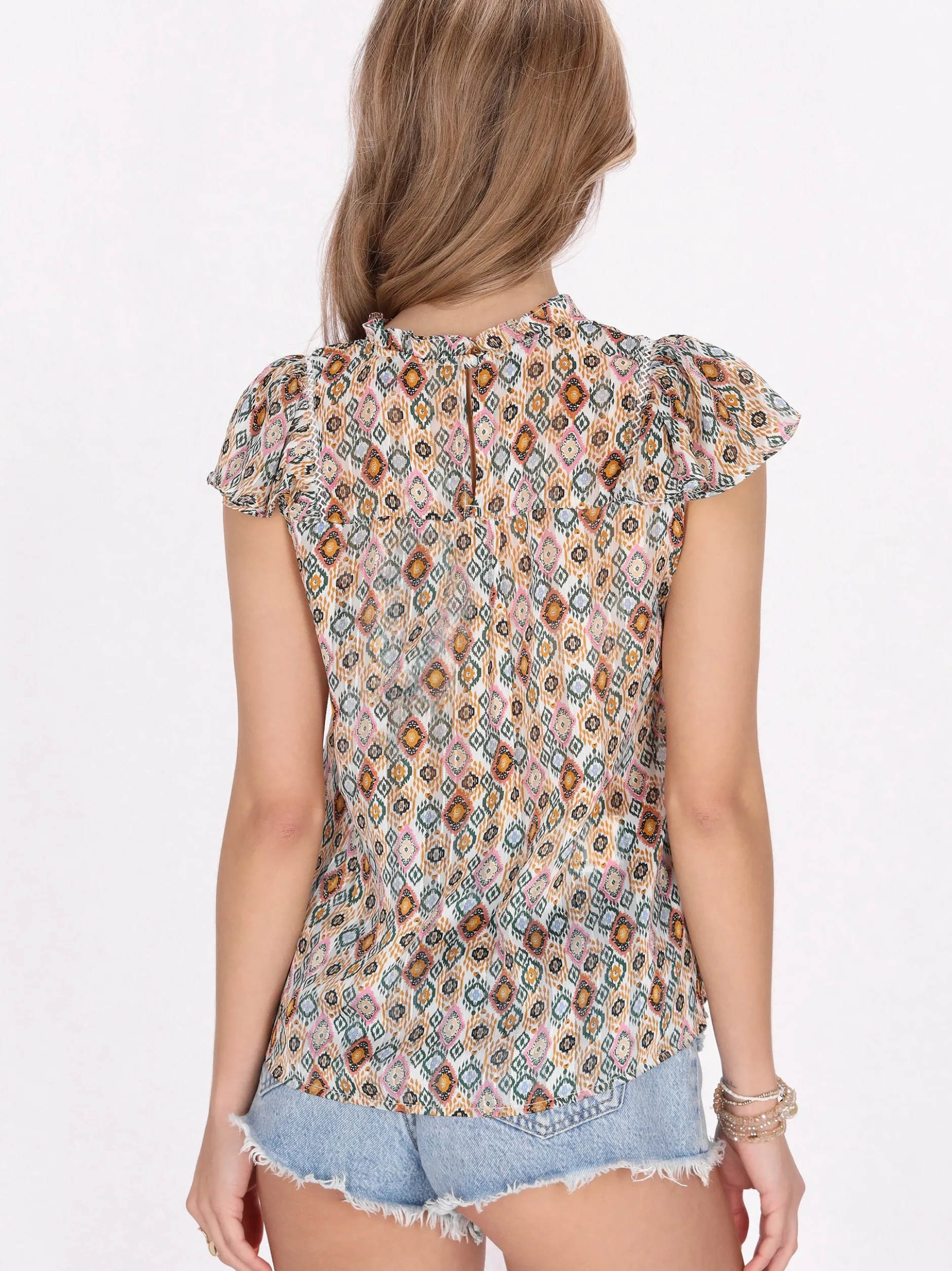IZIA Damen Top in camel