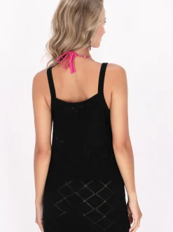IZIA Damen Top in schwarz