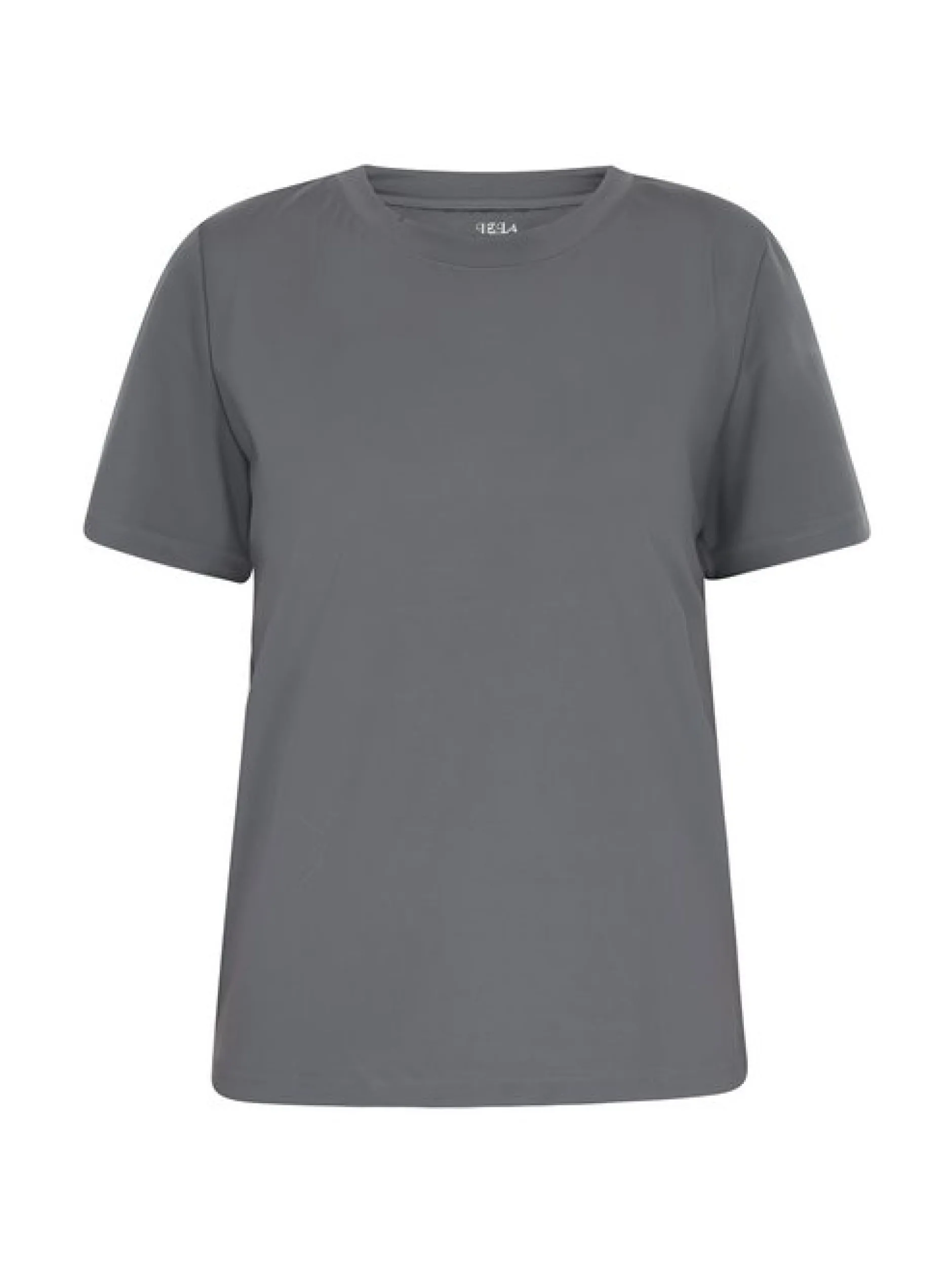 IZIA Damen T-Shirt in grau - Ausschnitt: Rundhals