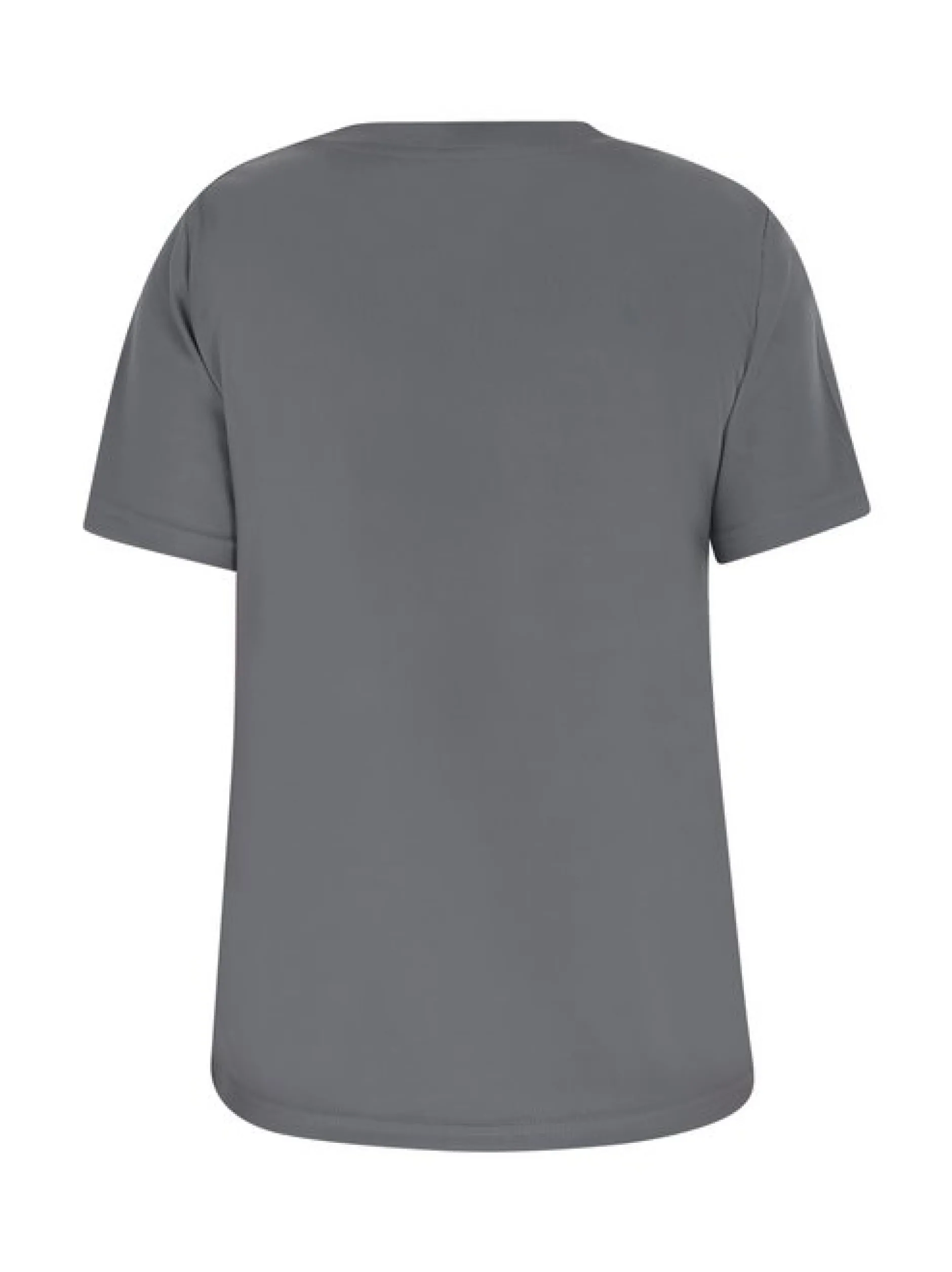 IZIA Damen T-Shirt in grau - Ausschnitt: Rundhals