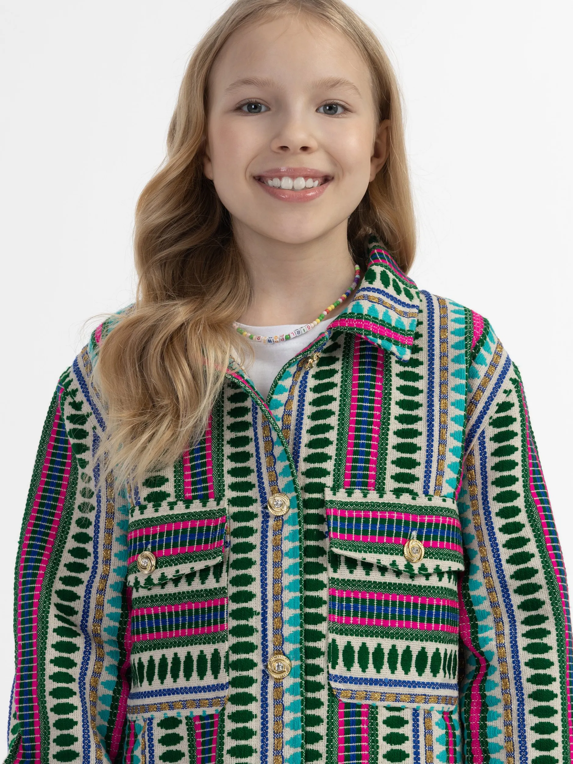 IZIA Mädchen Hemdjacke in türkis