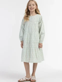IZIA Mädchen Sommerkleid in türkis - Länge: mittel