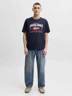 Jack & Jones Damen T-Shirt in marine mehrfarbig