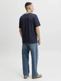 Jack & Jones Damen T-Shirt in marine mehrfarbig