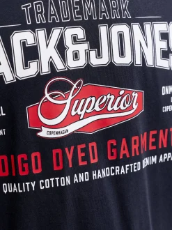 Jack & Jones Damen T-Shirt in marine mehrfarbig