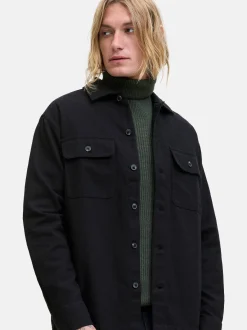 Jack & Jones Herren Hemdjacke - 2er Pack Charge in schwarz