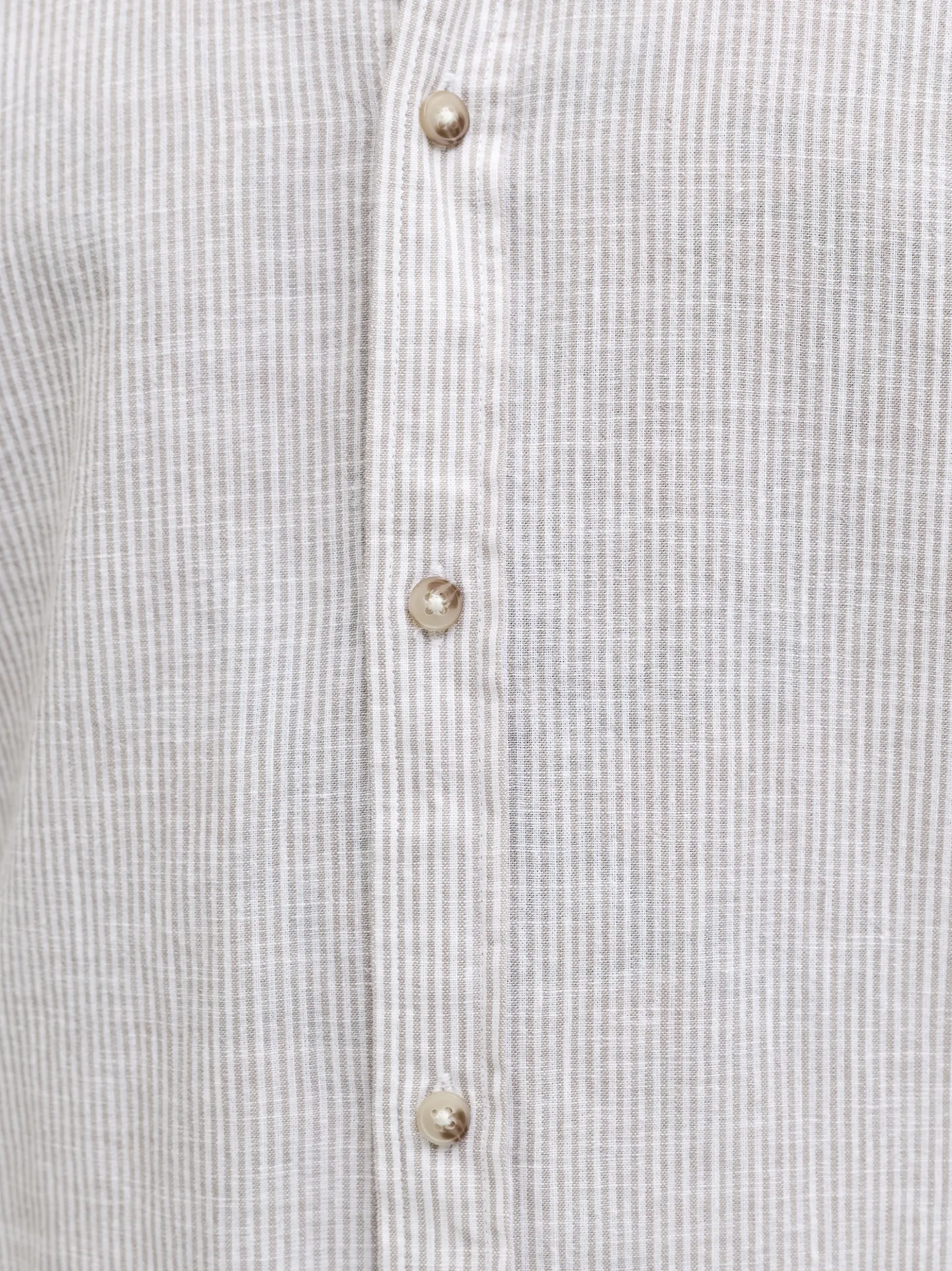 Jack & Jones Herren Hemd - JJESummer in taupe weiß