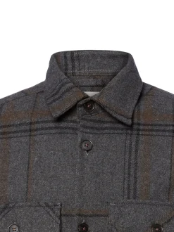 Jack & Jones Herren Overshirt in grau beige