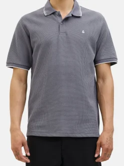 Jack & Jones Herren Poloshirt - 2er Pack Austin in grau