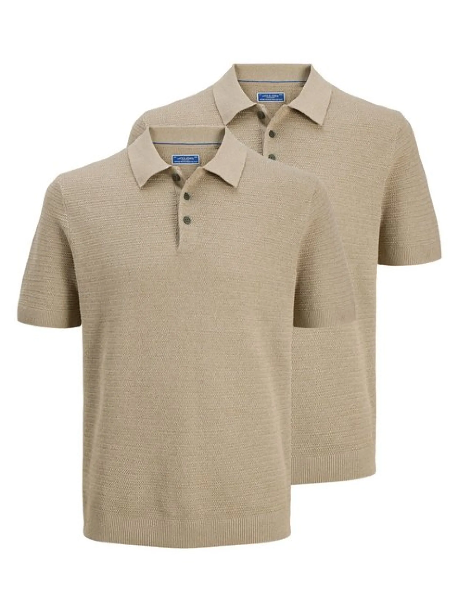 Jack & Jones Herren Poloshirt - 2er Pack Bluriley in braun
