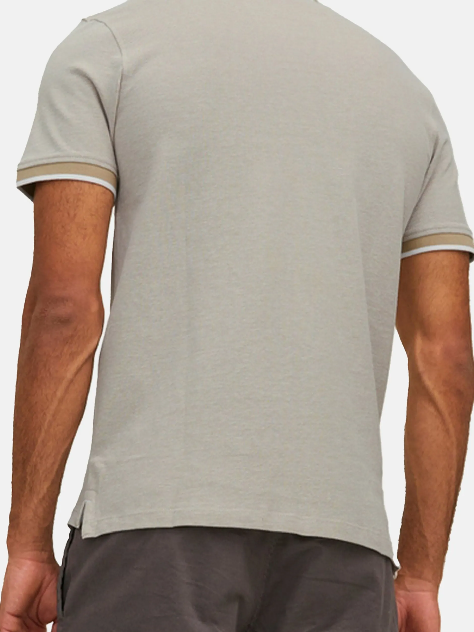 Jack & Jones Herren Poloshirt - 3er Pack Paulos - Slim Fit in beige