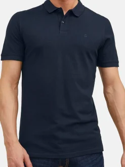 Jack & Jones Herren Poloshirt - 3er Pack Basic in blau