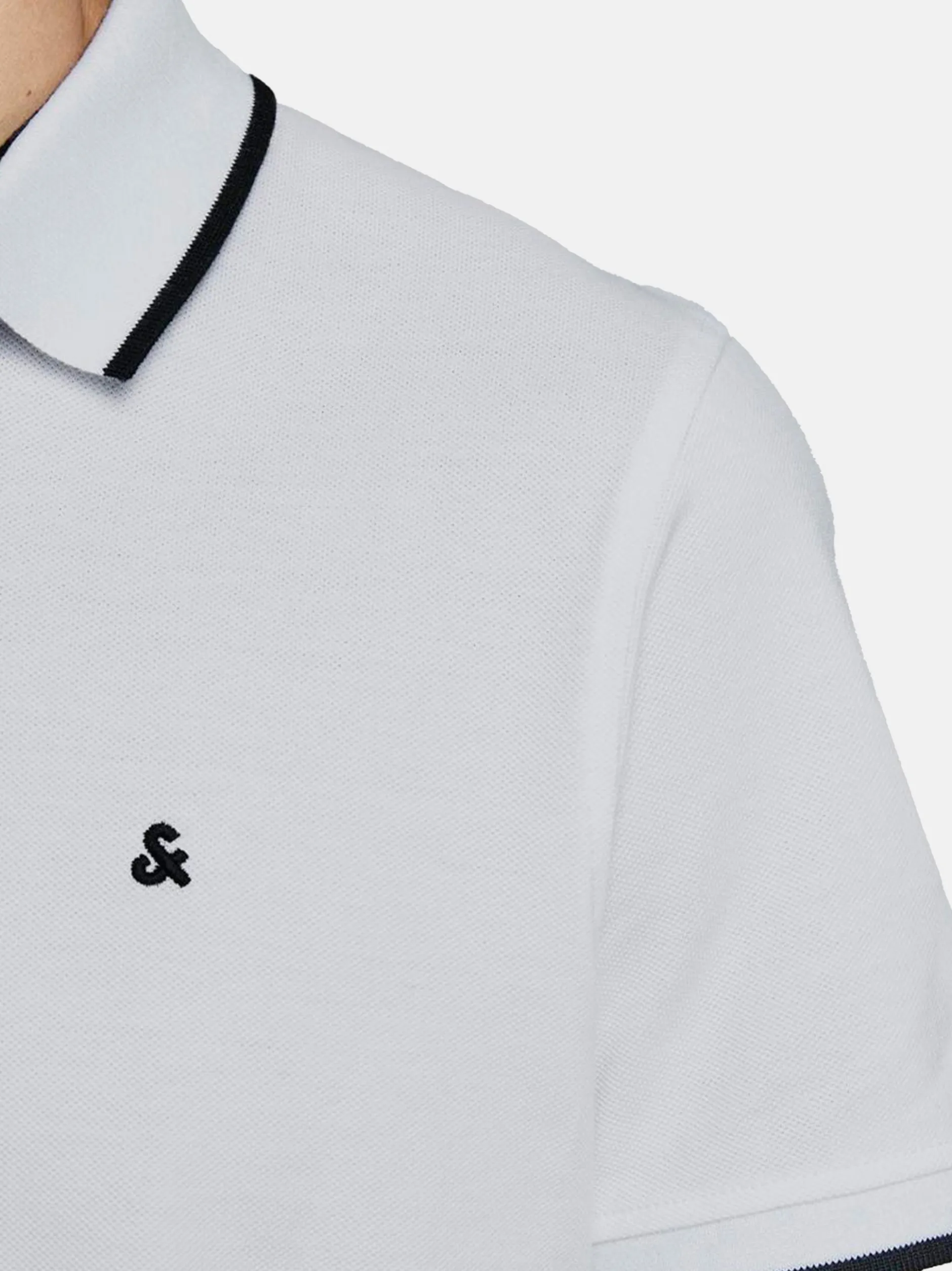 Jack & Jones Herren Poloshirt - 2er Pack Paulos - Slim Fit in weiß