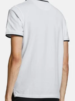 Jack & Jones Herren Poloshirt - 3er Pack Paulos - Slim Fit in beige weiß