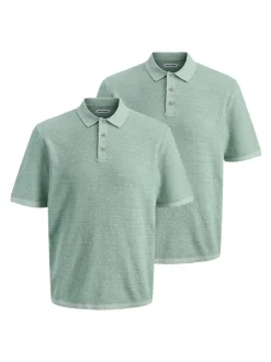 Jack & Jones Herren Poloshirt im 2er-Pack George in grün