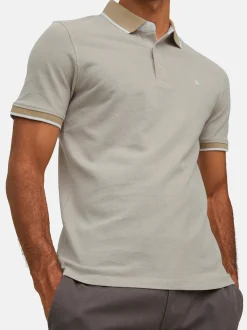Jack & Jones Herren Poloshirt - Paulos - Slim Fit in beige