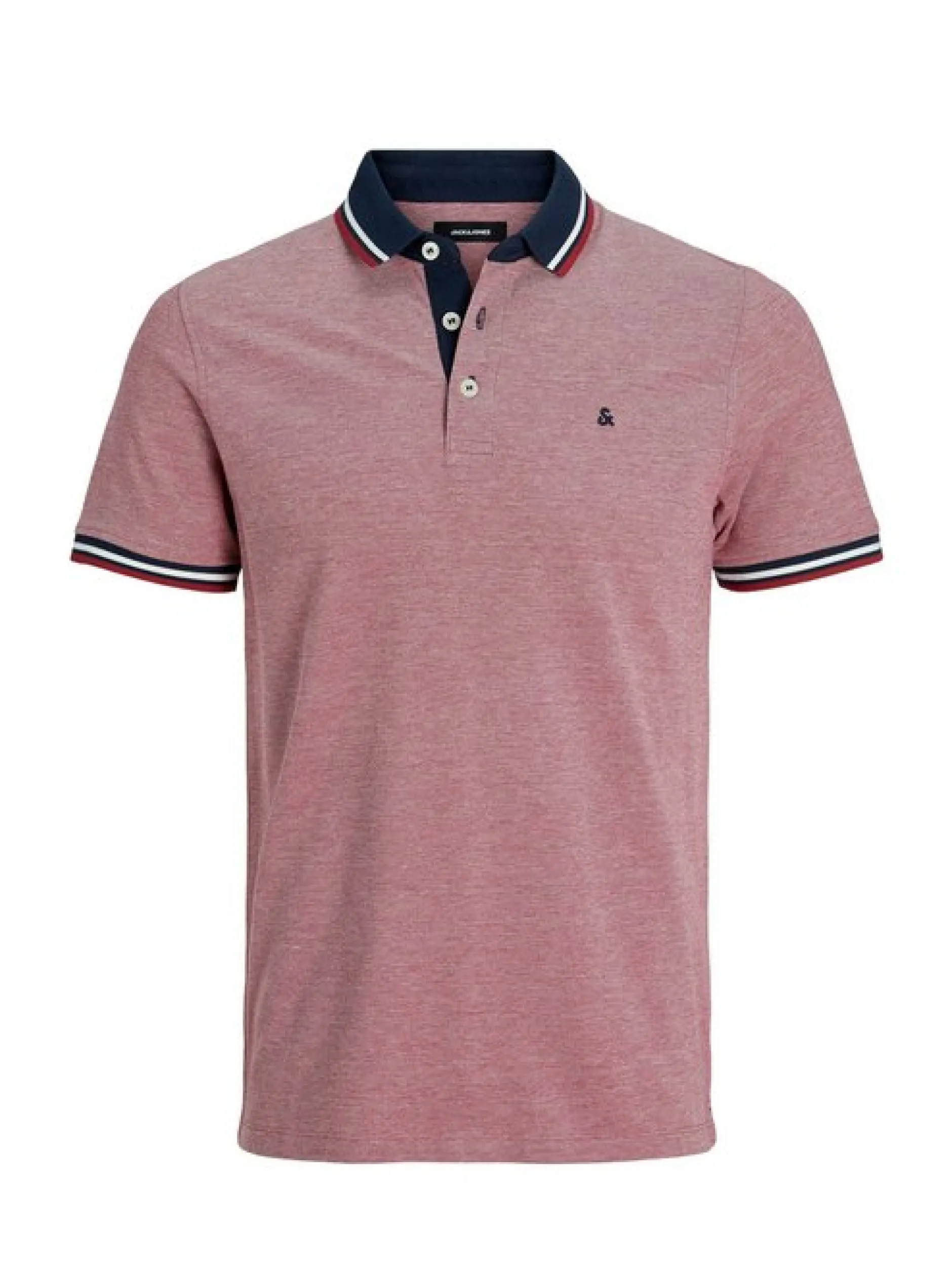 Jack & Jones Herren Poloshirt - Paulos - Slim Fit in rot