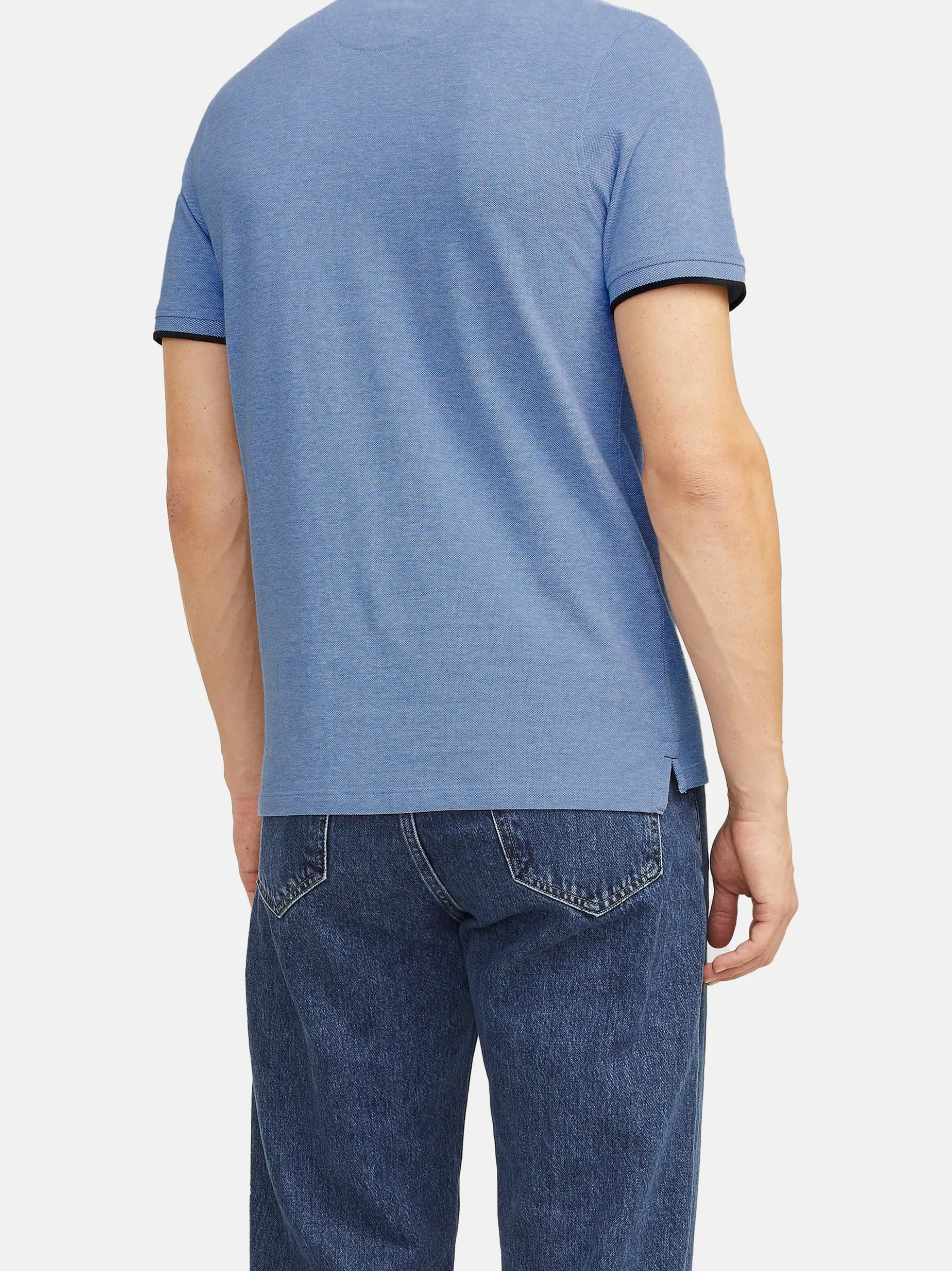 Jack & Jones Herren Poloshirt - Paulos - Slim Fit in hellblau