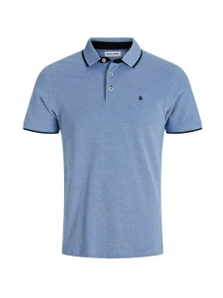 Jack & Jones Herren Poloshirt - Paulos - Slim Fit in hellblau