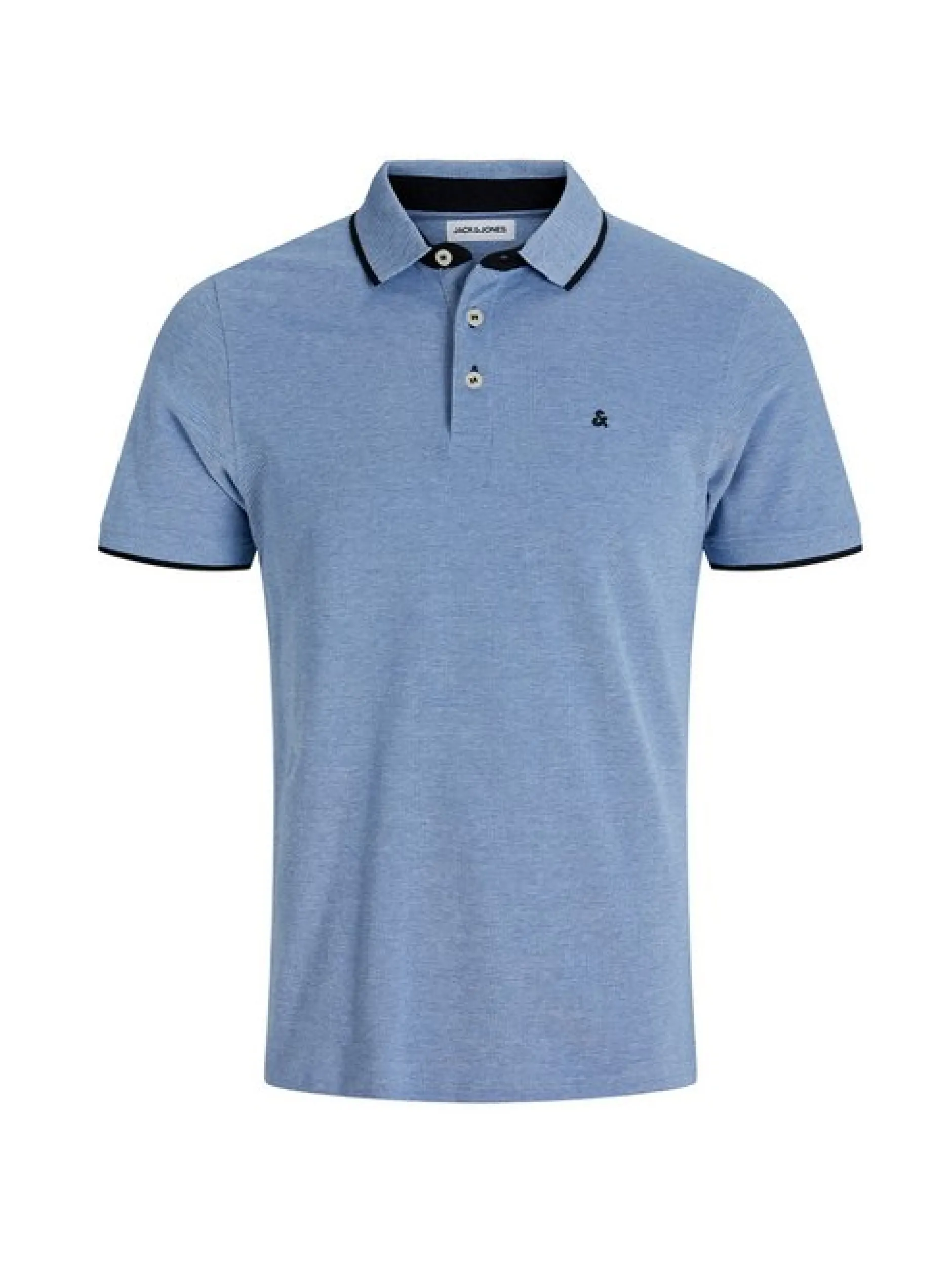 Jack & Jones Herren Poloshirt - Paulos - Slim Fit in hellblau