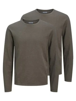 Jack & Jones Herren Pullover - 2er Pack Summer in braun