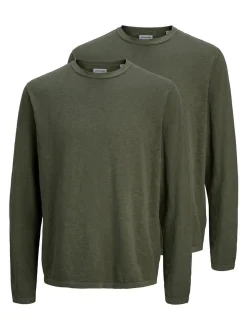 Jack & Jones Herren Pullover - 2er Pack Summer in grün