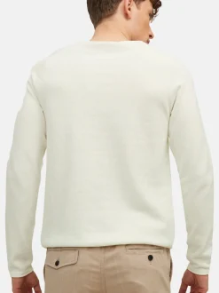 Jack & Jones Herren Pullover im 2er-Pack Hill in ecru