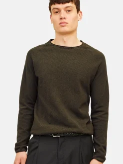 Jack & Jones Herren Pullover im 2er-Pack Hill in khaki