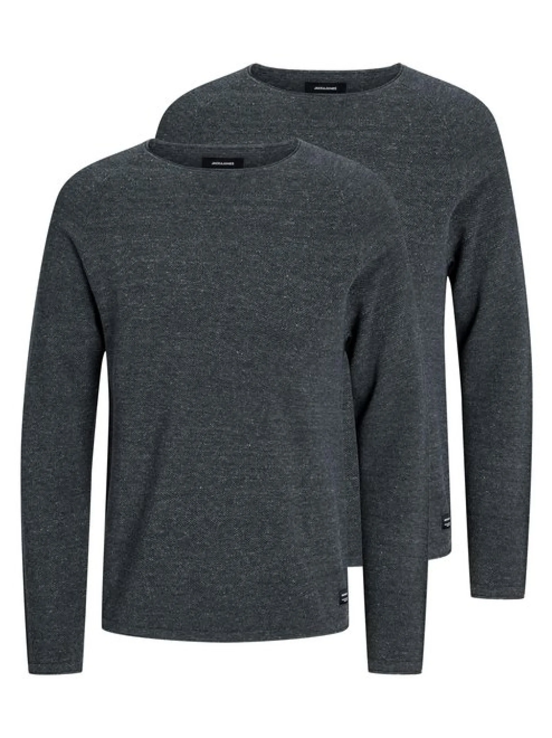 Jack & Jones Herren Pullover im 2er-Pack Hill in anthrazit