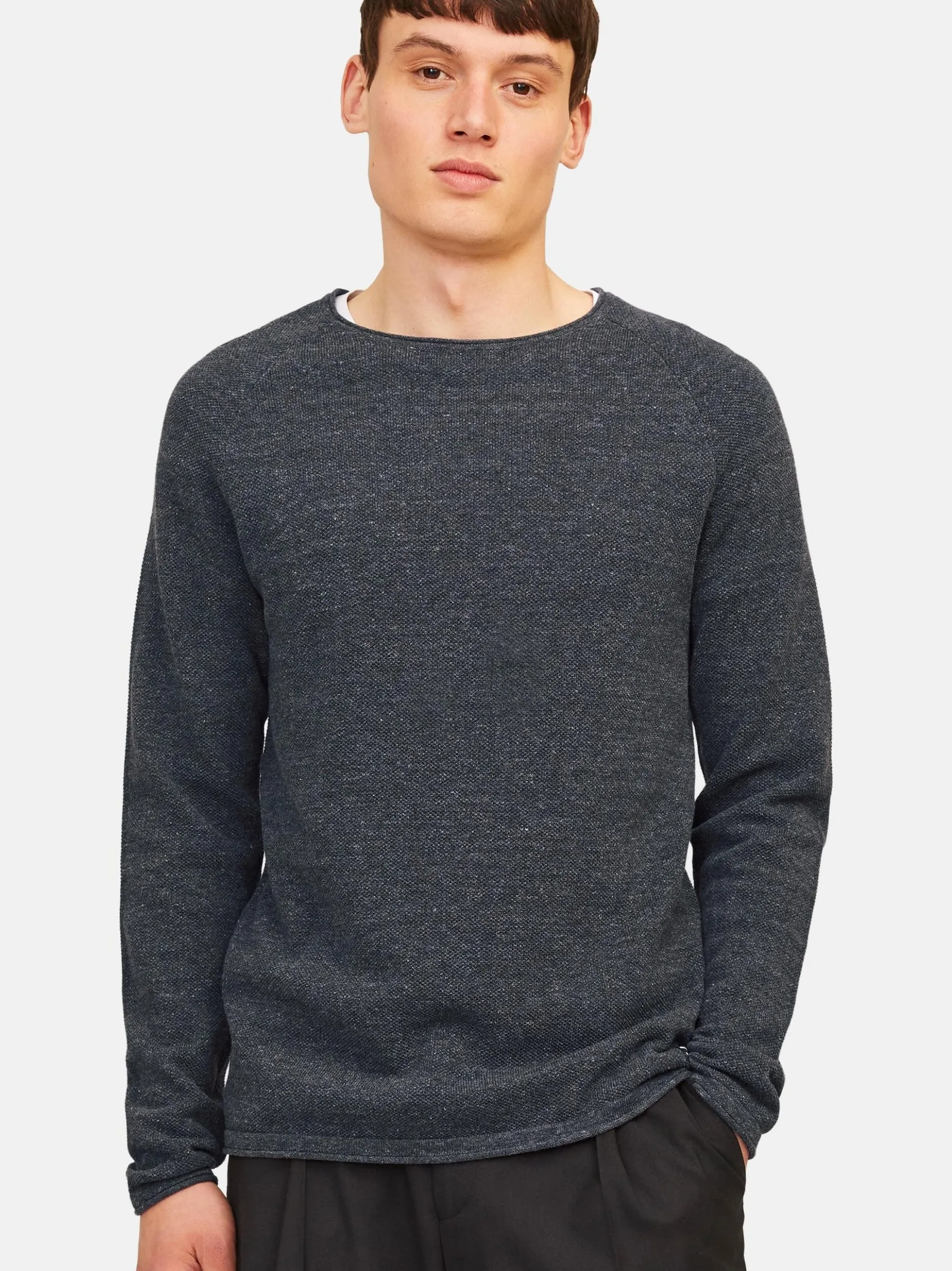 Jack & Jones Herren Pullover im 2er-Pack Hill in khaki anthrazit
