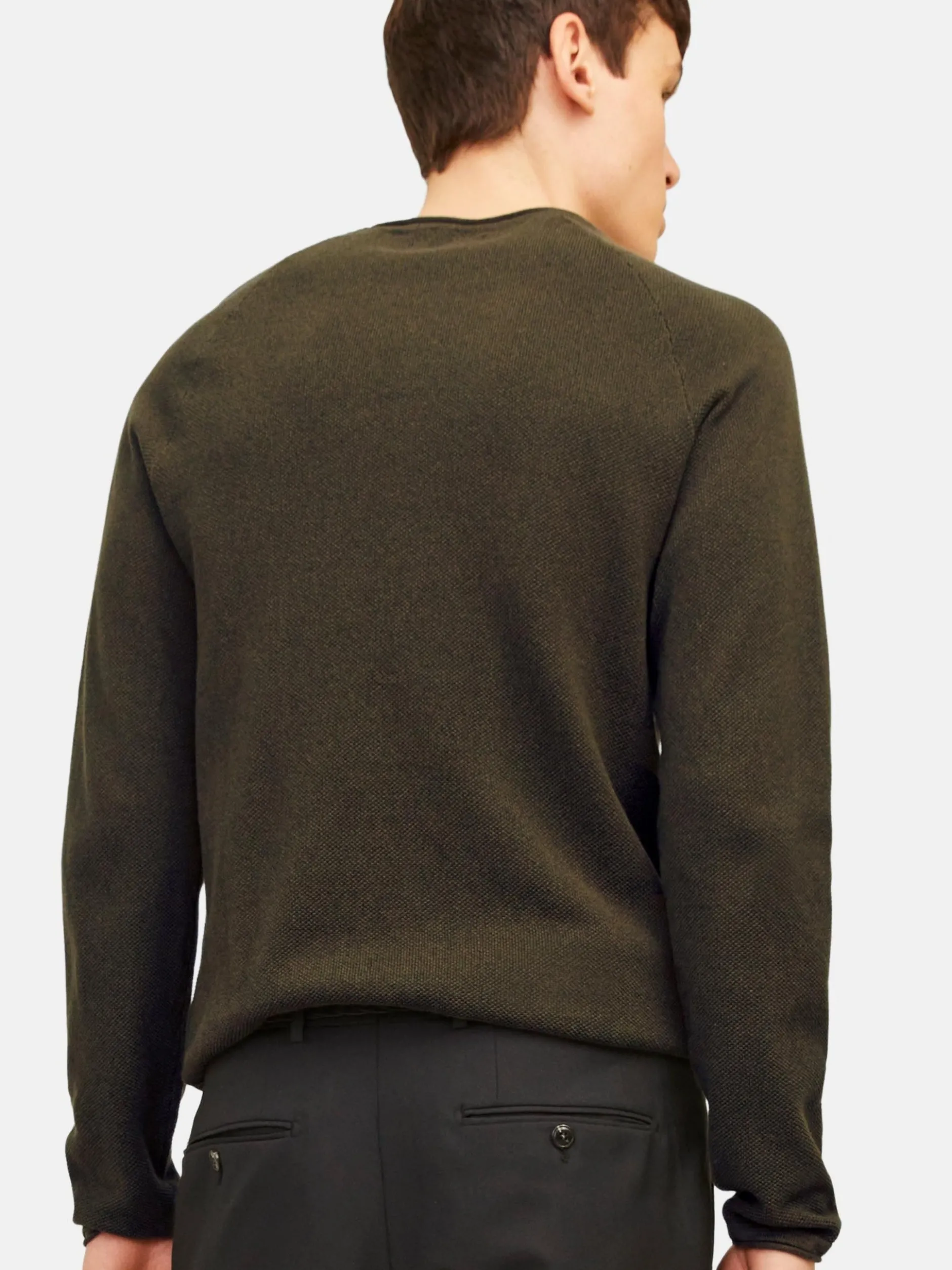 Jack & Jones Herren Pullover im 2er-Pack Hill in khaki anthrazit