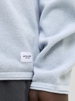 Jack & Jones Herren Pullover - JJEhill in hellblau