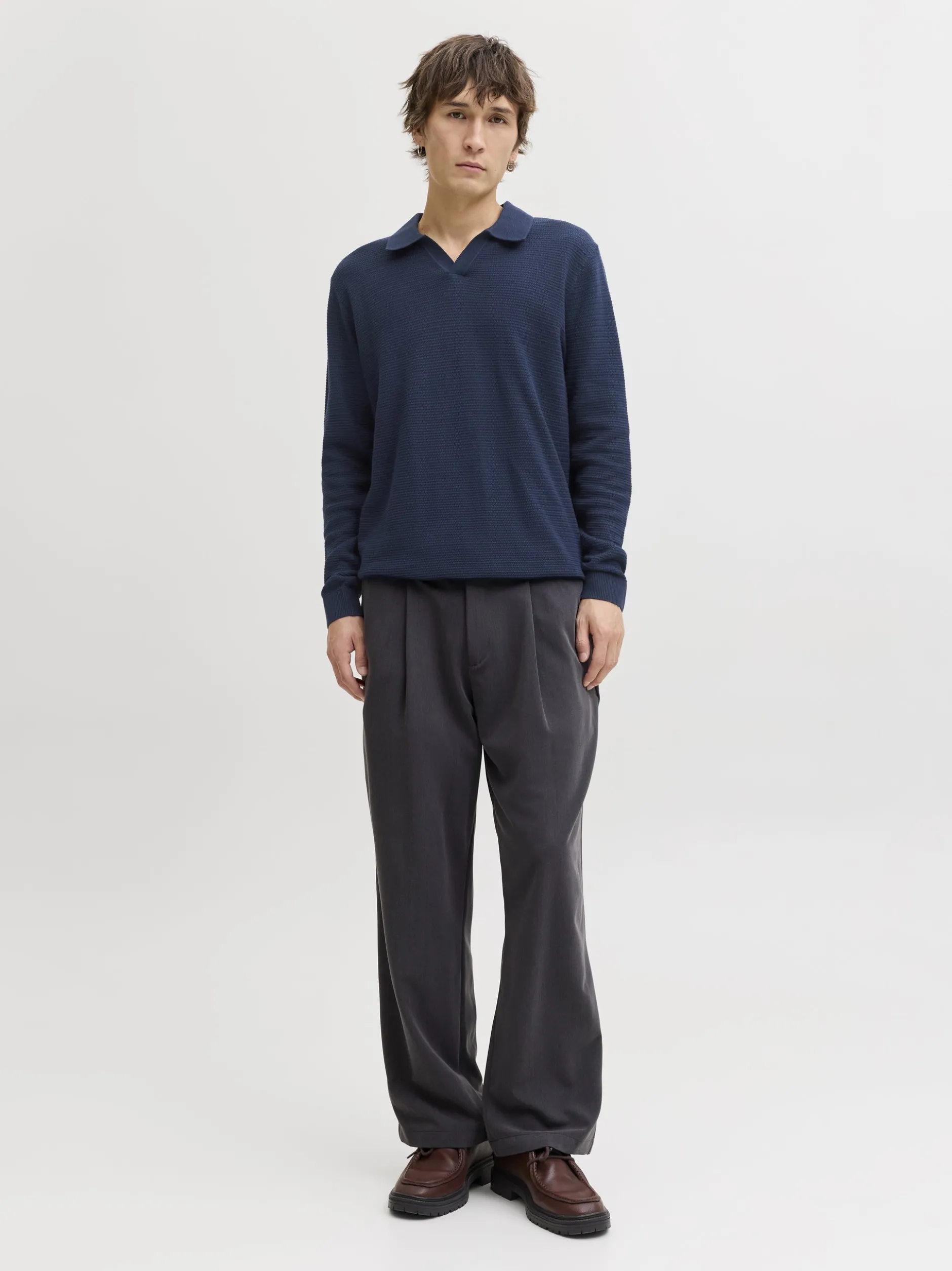 Jack & Jones Herren Strickpullover - JPRbluriley in marine