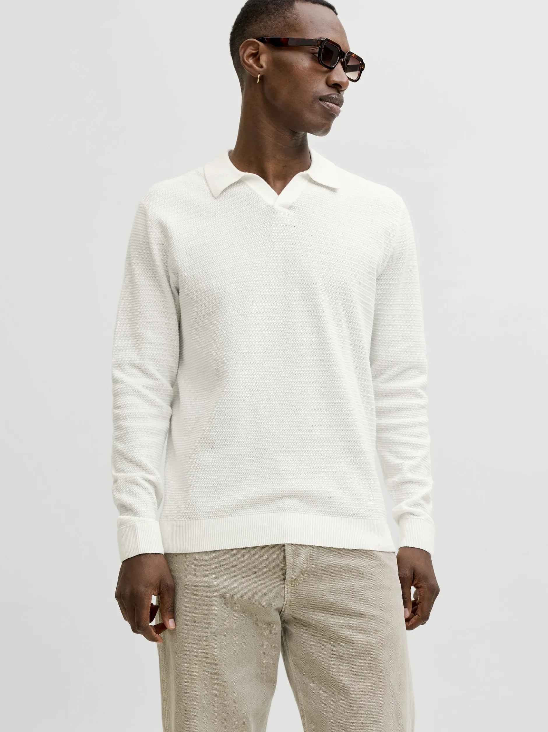 Jack & Jones Herren Strickpullover - JPRbluriley in weiß