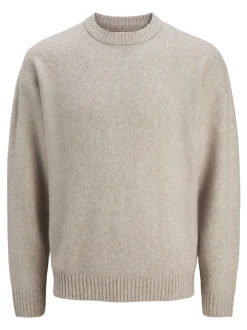Jack & Jones Herren Strickpullover - JJEsoho Ollie in beige