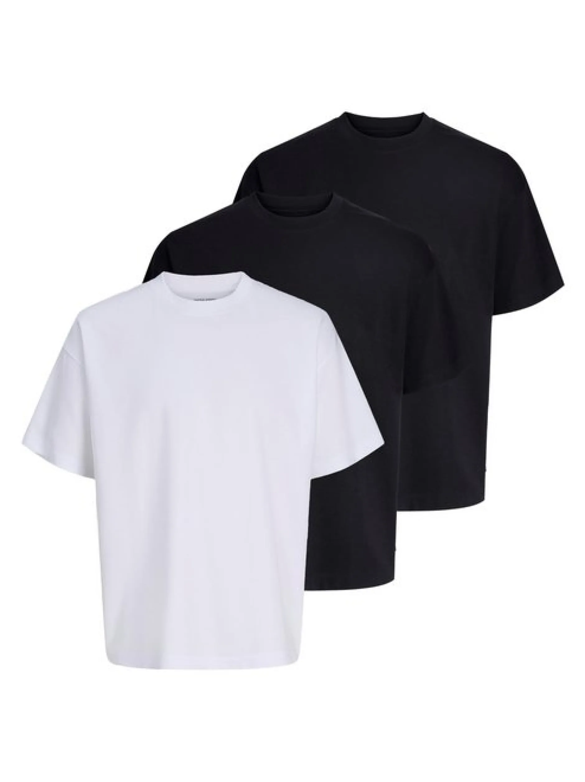 Jack & Jones Herren T-Shirt - Barron Tee im 3er-Pack in mehrfarbig