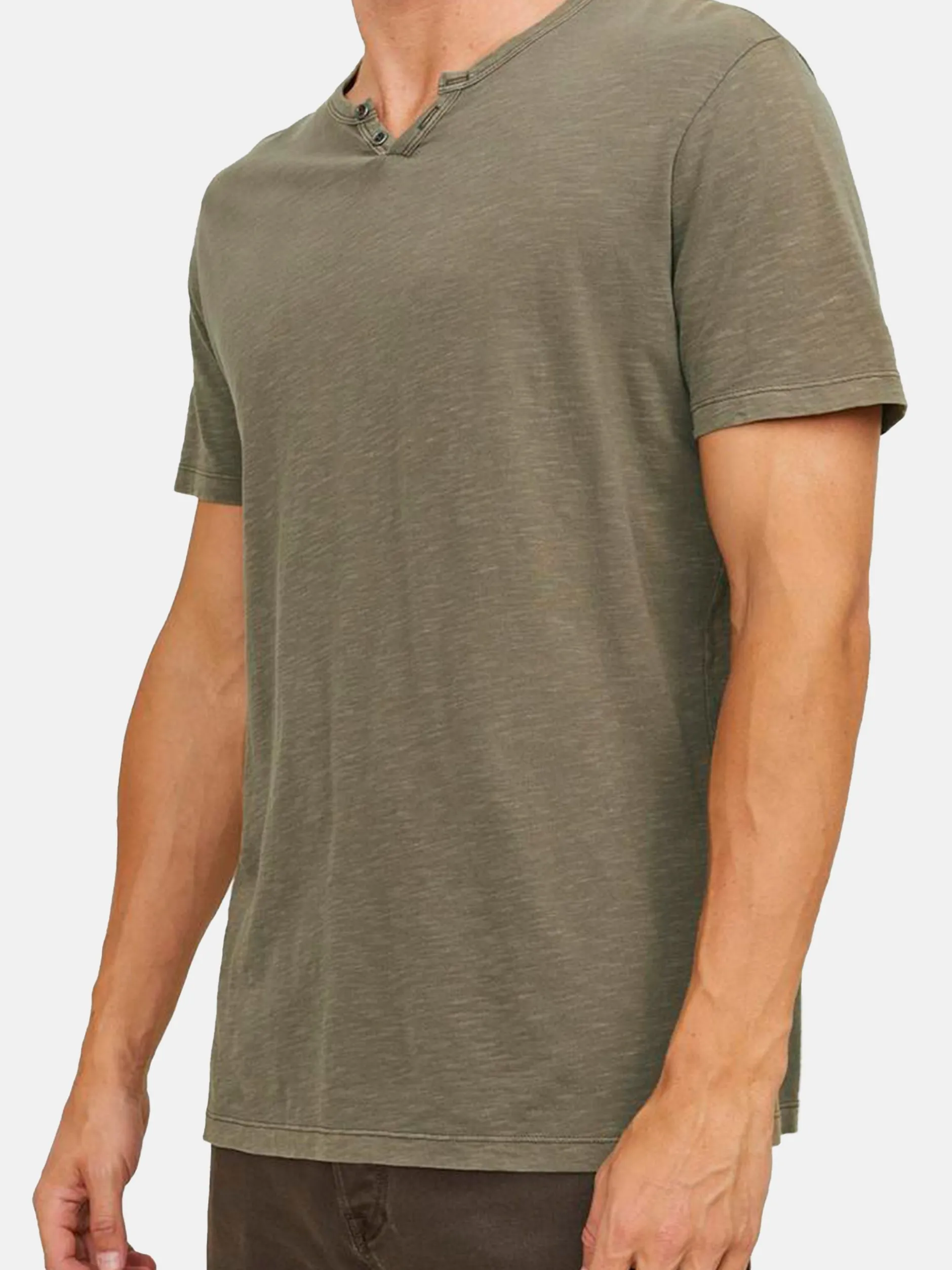 Jack & Jones Herren T-Shirt - 3er Pack Split in grün