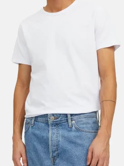Jack & Jones Herren T-Shirt - 3er Pack Basic in mehrfarbig