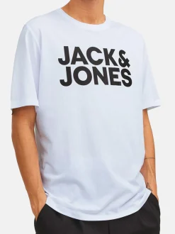 Jack & Jones Herren T-Shirt - 3er Pack Corp in denim