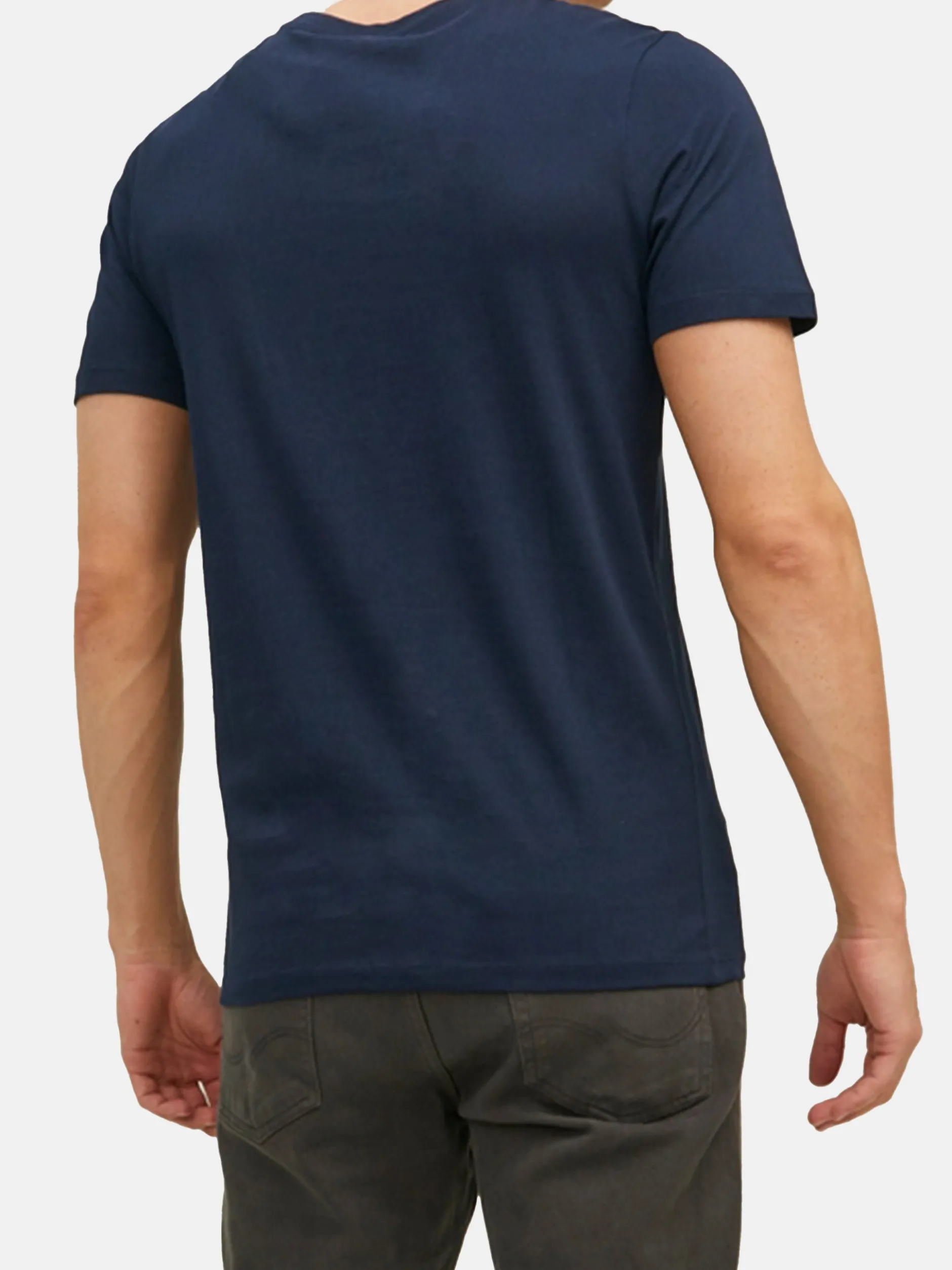 Jack & Jones Herren T-Shirt - 3er Pack Corp in denim
