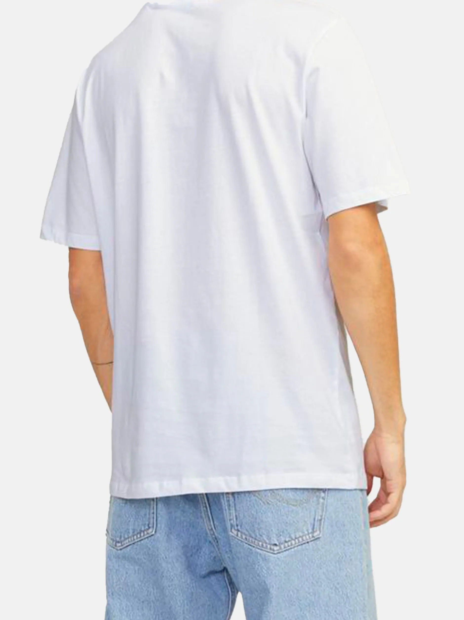 Jack & Jones Herren T-Shirt - 3er Pack Basic in grau