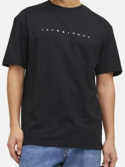 Jack & Jones Herren T-Shirt - 3er Pack Star JJ in schwarz