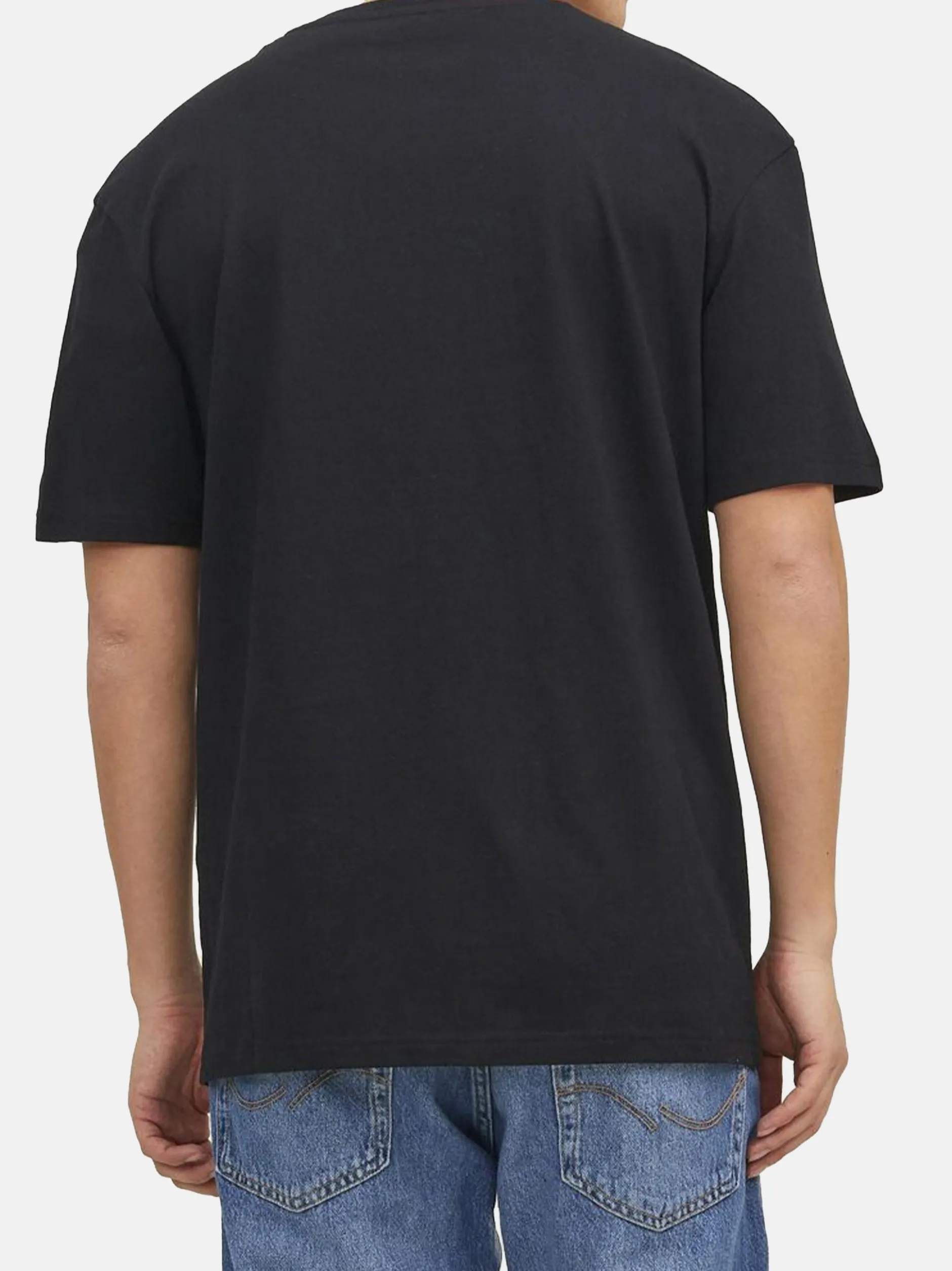 Jack & Jones Herren T-Shirt - 3er Pack Star JJ in schwarz