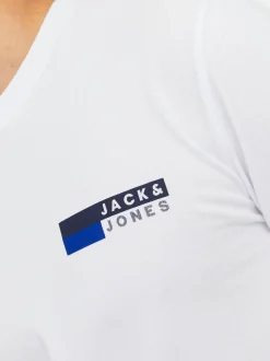 Jack & Jones Herren T-Shirt - 3er Pack Corp in weiß